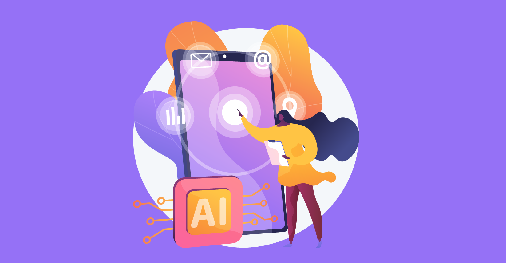 A girl accessing test cases that were made using AI.