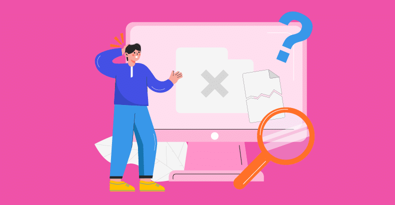 A person confused due to so many problems in software testing.